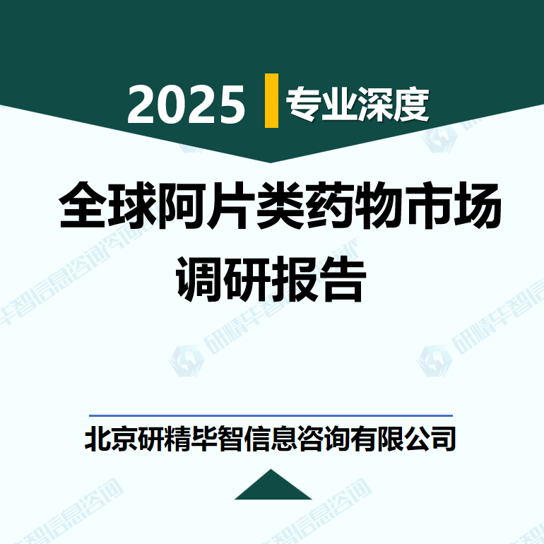 全球阿片類藥物市場行業數據及市場調研分析報告